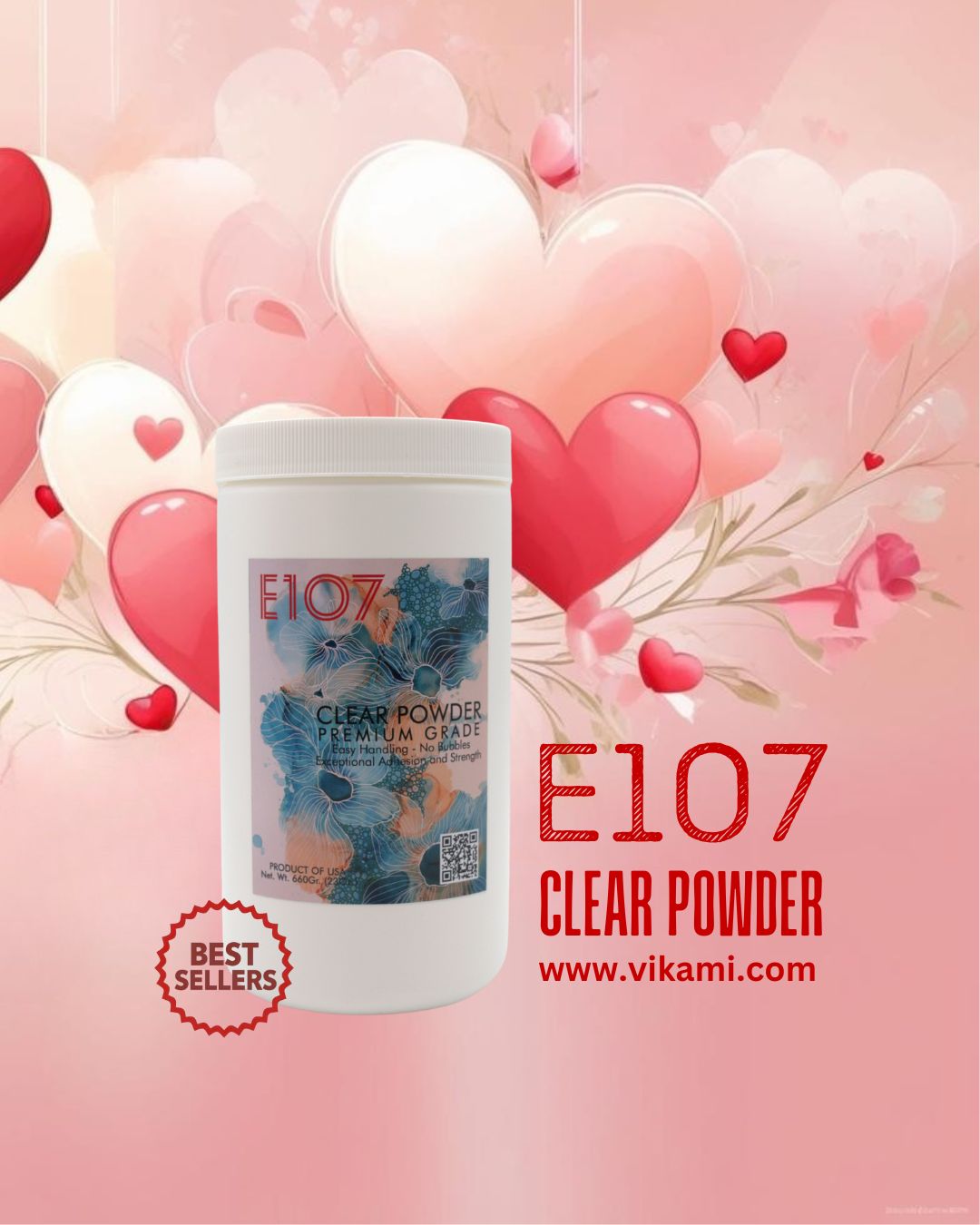 E107 Clear Powder - Premium Grade -23oz