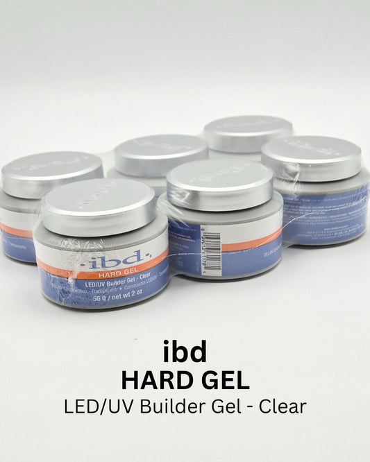 ibd Hard Gel LED/UV Builder Gel - Clear (6pack)