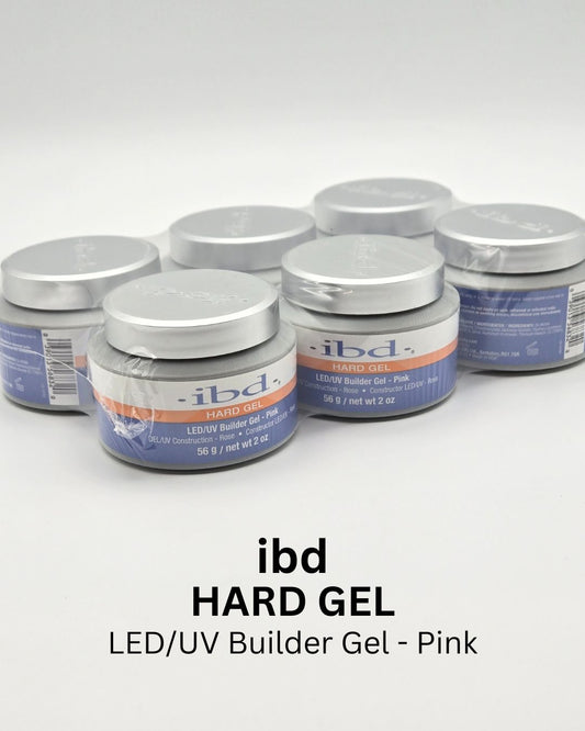 ibd Hard Gel LED/UV Builder Gel - Pink (6pack)
