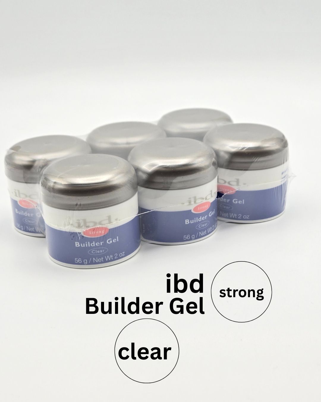 ibd Strong Builder Gel - Clear (6pack)