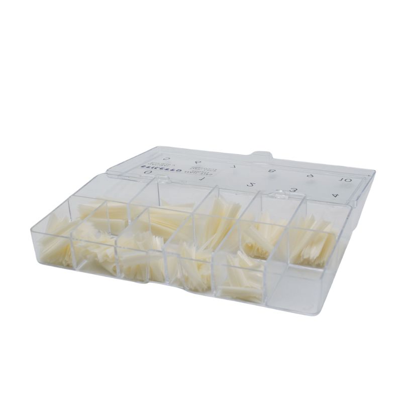 Stiletto Nail Tips Box - Natural - Long