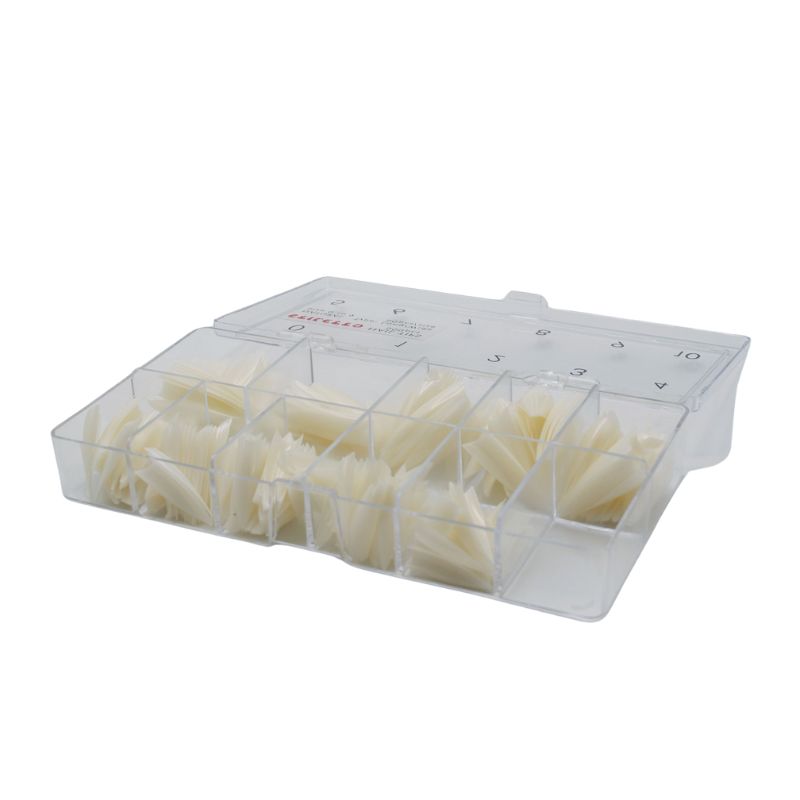 Stiletto Nail Tips Box - Natural - Long/Wide