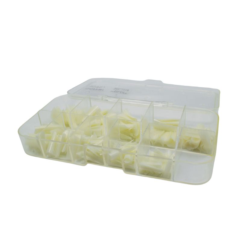 Coffin Nail Tips Box - Natural - Long